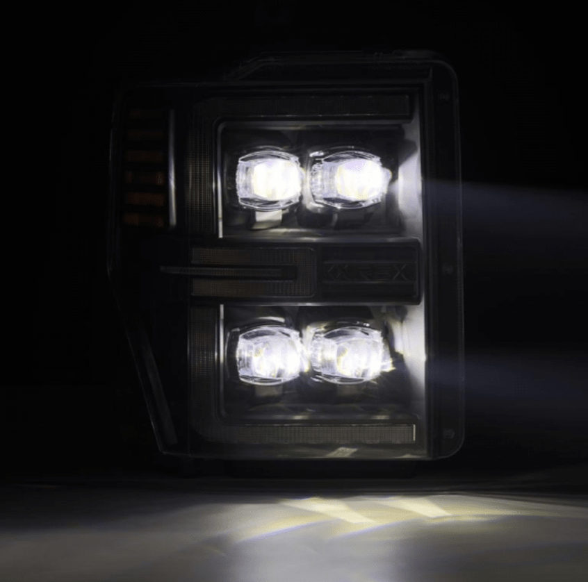 AlphaRex 880310 Nova - Series Black LED Projector Headlights - Southern Diesel Supply