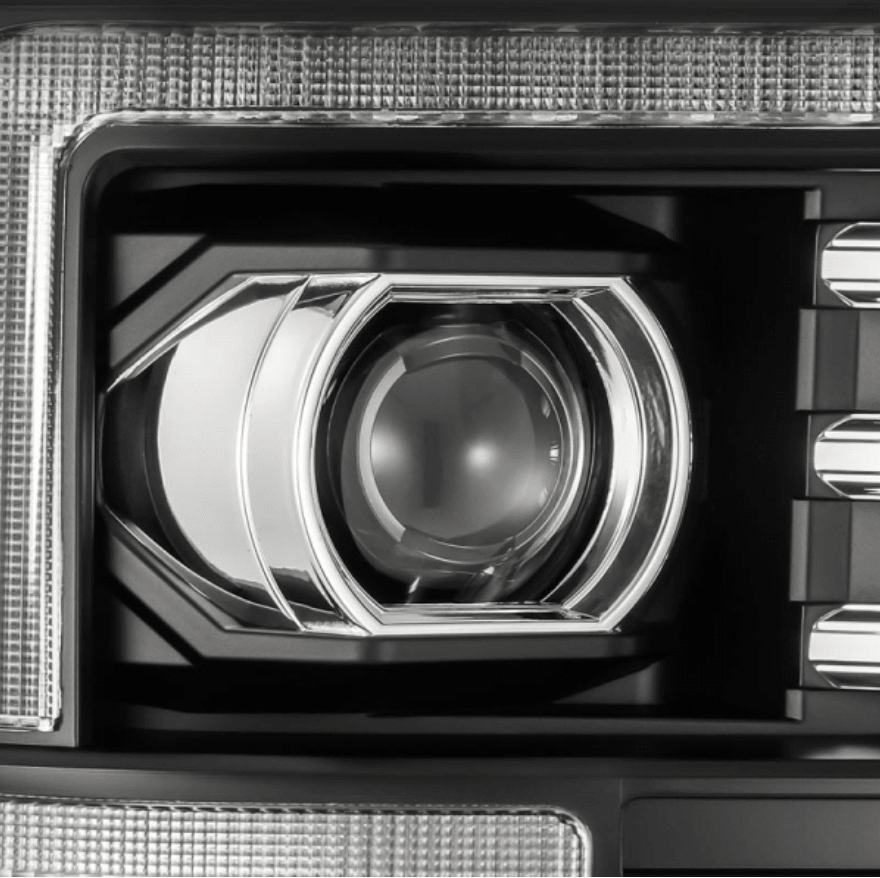 AlphaRex 880312 Luxx - Series Black LED Projector Headlights - Southern Diesel Supply