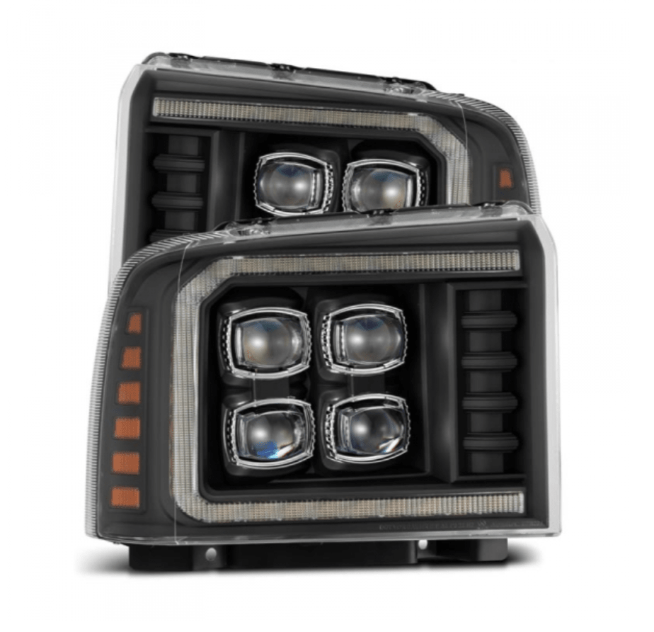 AlphaRex 880319 Nova - Series Black LED Projector Headlights - Southern Diesel Supply