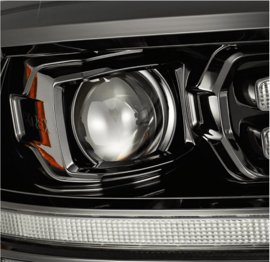 AlphaRex 880520 Luxx - Series Alpha - Black LED Projector Headlights - Southern Diesel Supply