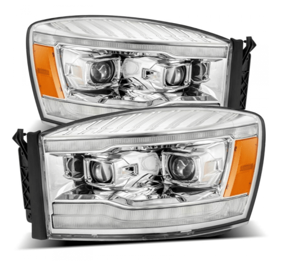 AlphaRex 880531 Pro - Series Chrome Projector Headlights - Southern Diesel Supply