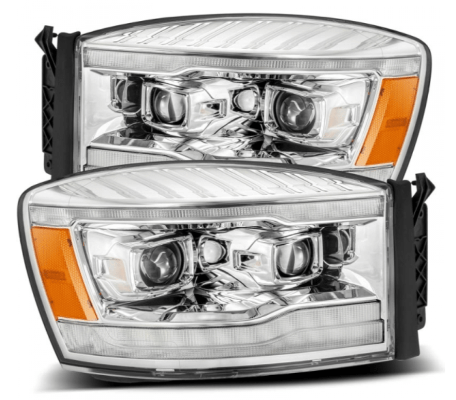 AlphaRex 880534 Luxx - Series Chrome LED Projector Headlights - Southern Diesel Supply