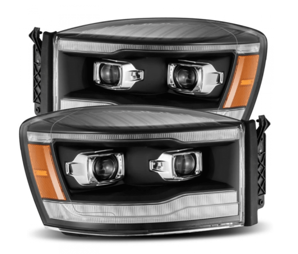 AlphaRex 880535 Luxx - Series Black LED Projector Headlights - Southern Diesel Supply