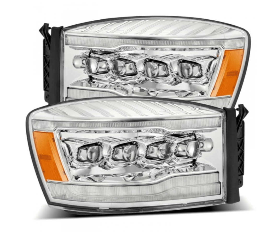 AlphaRex 880537 Nova - Series Chrome LED Projector Headlights - Southern Diesel Supply
