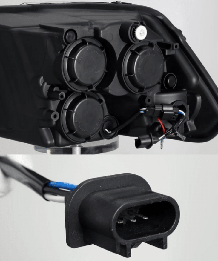 AlphaRex 880542 Pro - Series Alpha - Black Projector Headlights - Southern Diesel Supply