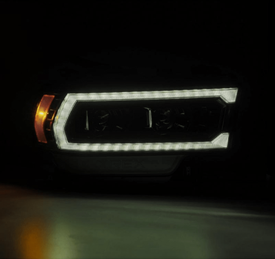 AlphaRex 880549 Luxx - Series Alpha - Black LED Projector Headlights (2019 - 2024 Cummins) - Southern Diesel Supply