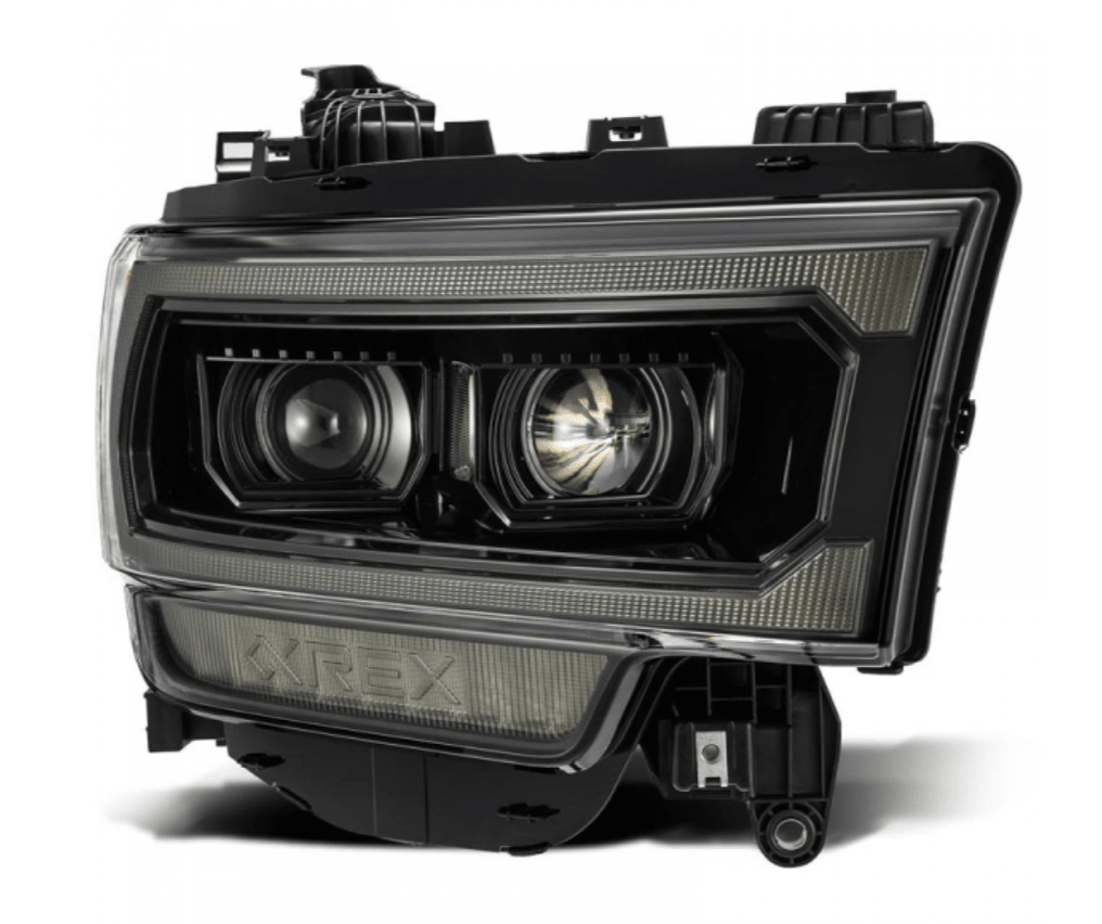 AlphaRex 880549 Luxx - Series Alpha - Black LED Projector Headlights (2019 - 2024 Cummins) - Southern Diesel Supply