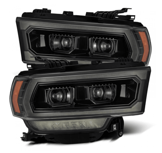 AlphaRex 880549 Luxx-Series Alpha-Black LED Projector Headlights (2019-2024 Cummins)