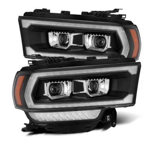AlphaRex 880550 Luxx-Series Black LED Projector Headlights (2019-2024 Cummins)