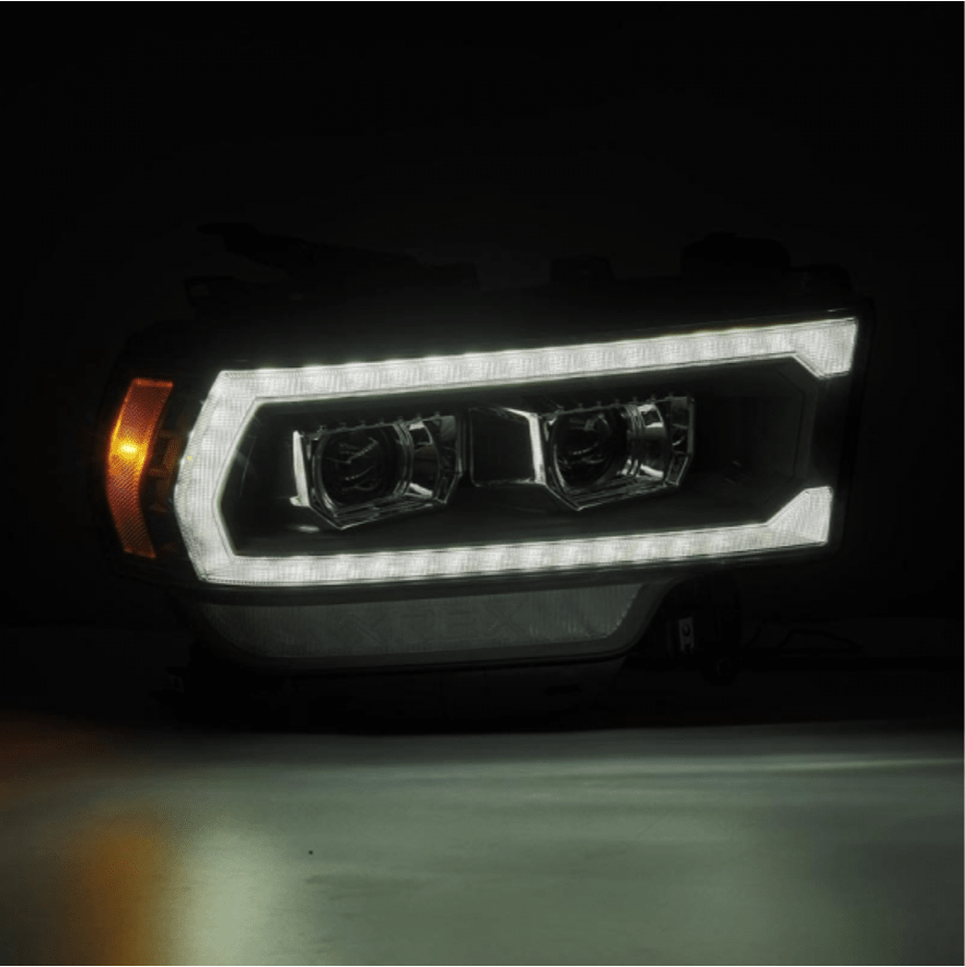 AlphaRex 880550 Luxx - Series Black LED Projector Headlights (2019 - 2024 Cummins) - Southern Diesel Supply
