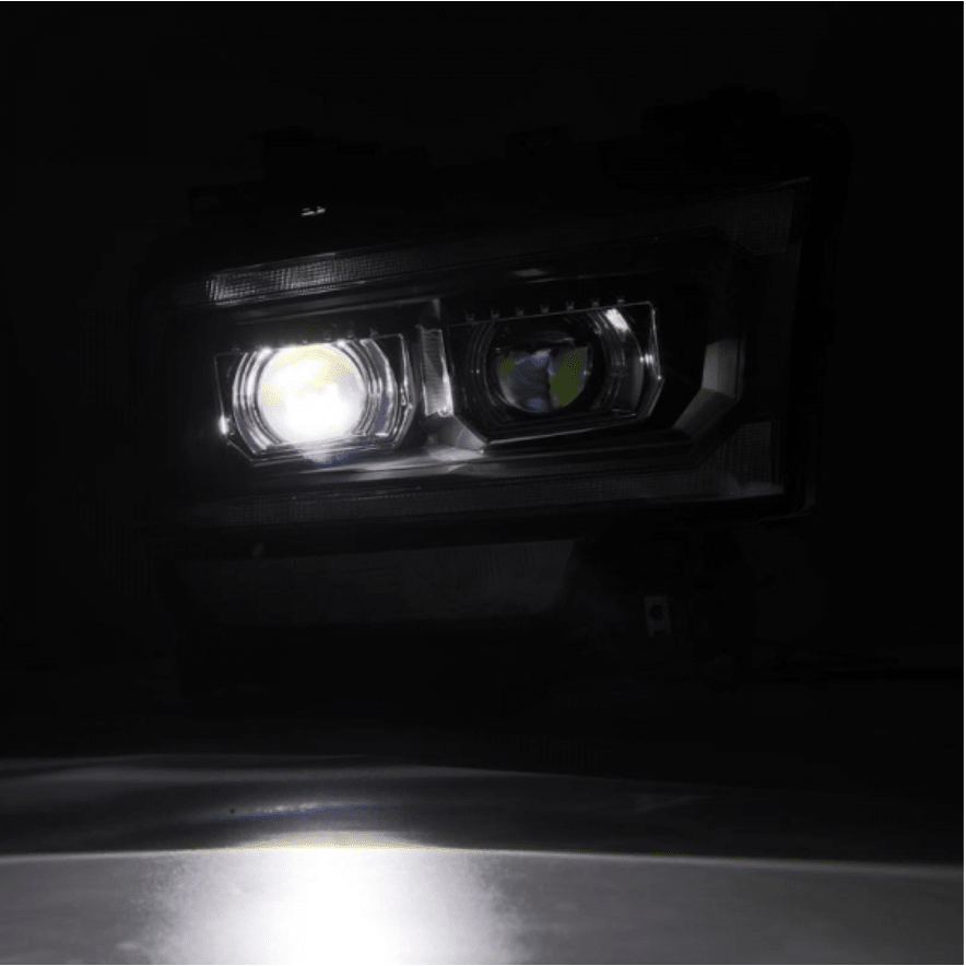AlphaRex 880550 Luxx - Series Black LED Projector Headlights (2019 - 2024 Cummins) - Southern Diesel Supply
