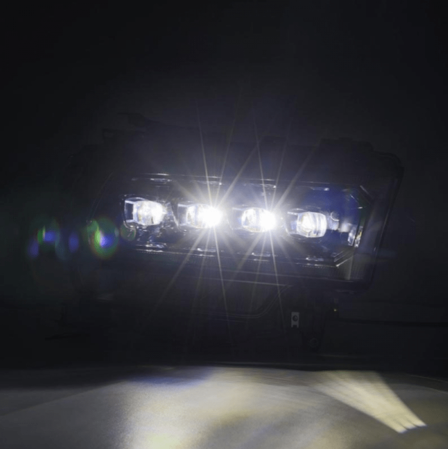 AlphaRex 880552 Nova - Series Alpha Black LED Projector Headlights (2019 - 2024 Cummins) - Southern Diesel Supply