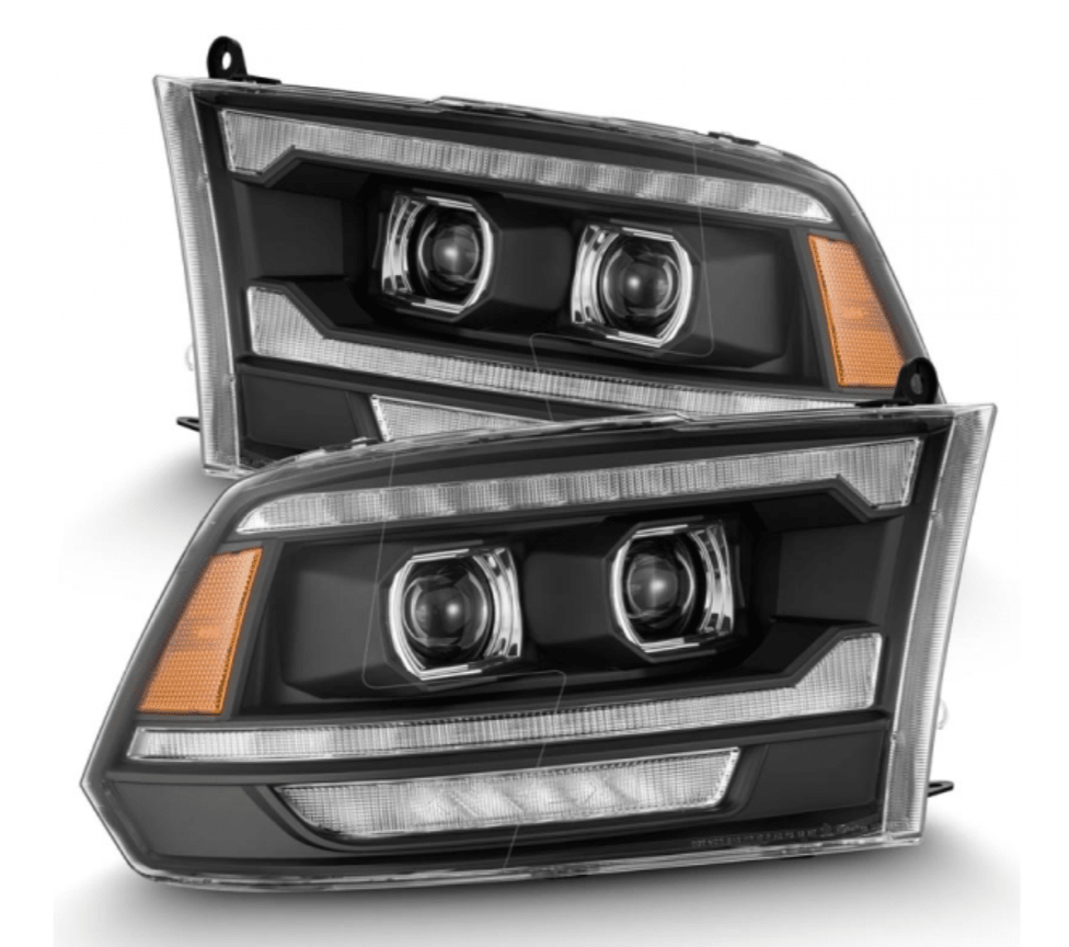 AlphaRex 880558 Luxx - Series Black LED Projector Headlights - Southern Diesel Supply