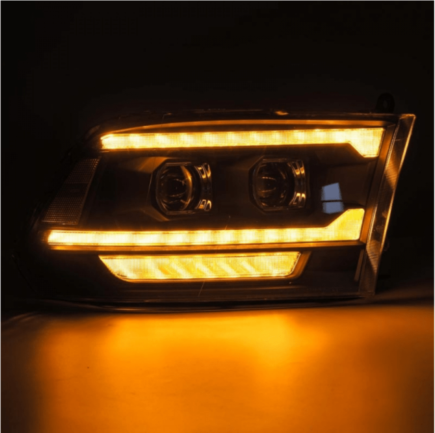 AlphaRex 880558 Luxx - Series Black LED Projector Headlights - Southern Diesel Supply