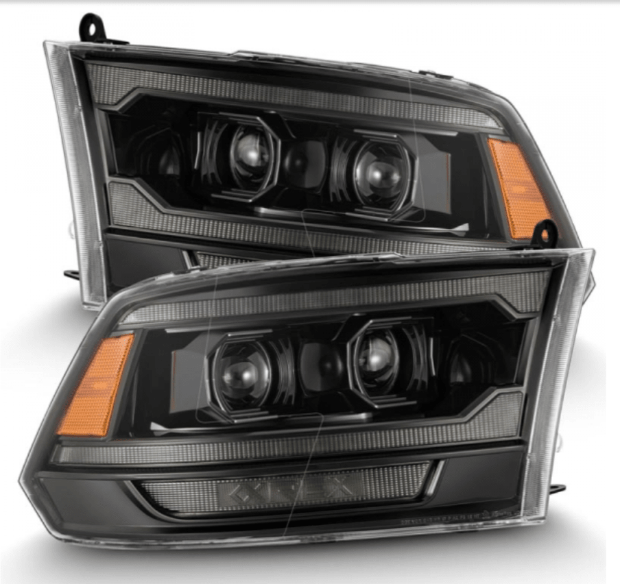 AlphaRex 880560 Luxx - Series Alpha - Black LED Projector Headlights - Southern Diesel Supply