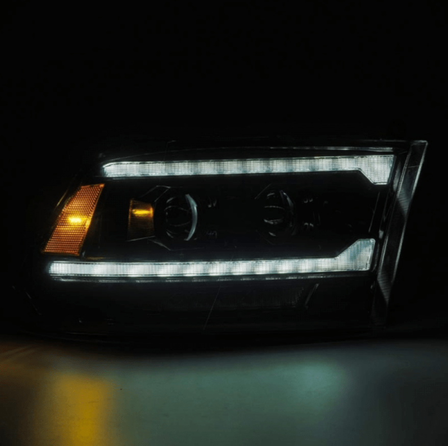 AlphaRex 880560 Luxx - Series Alpha - Black LED Projector Headlights - Southern Diesel Supply