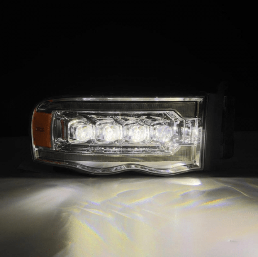 AlphaRex 880565 Nova - Series Chrome LED Projector Headlights - Southern Diesel Supply