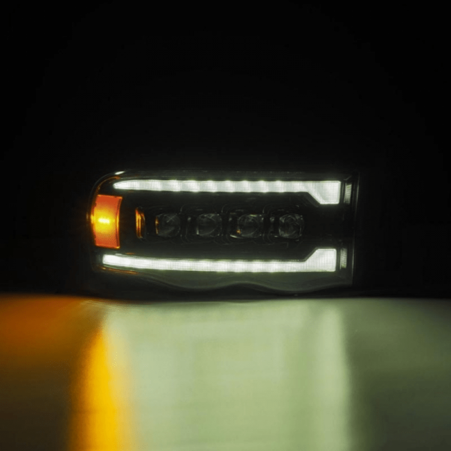AlphaRex 880566 Nova - Series Alpha - Black LED Projector Headlights - Southern Diesel Supply