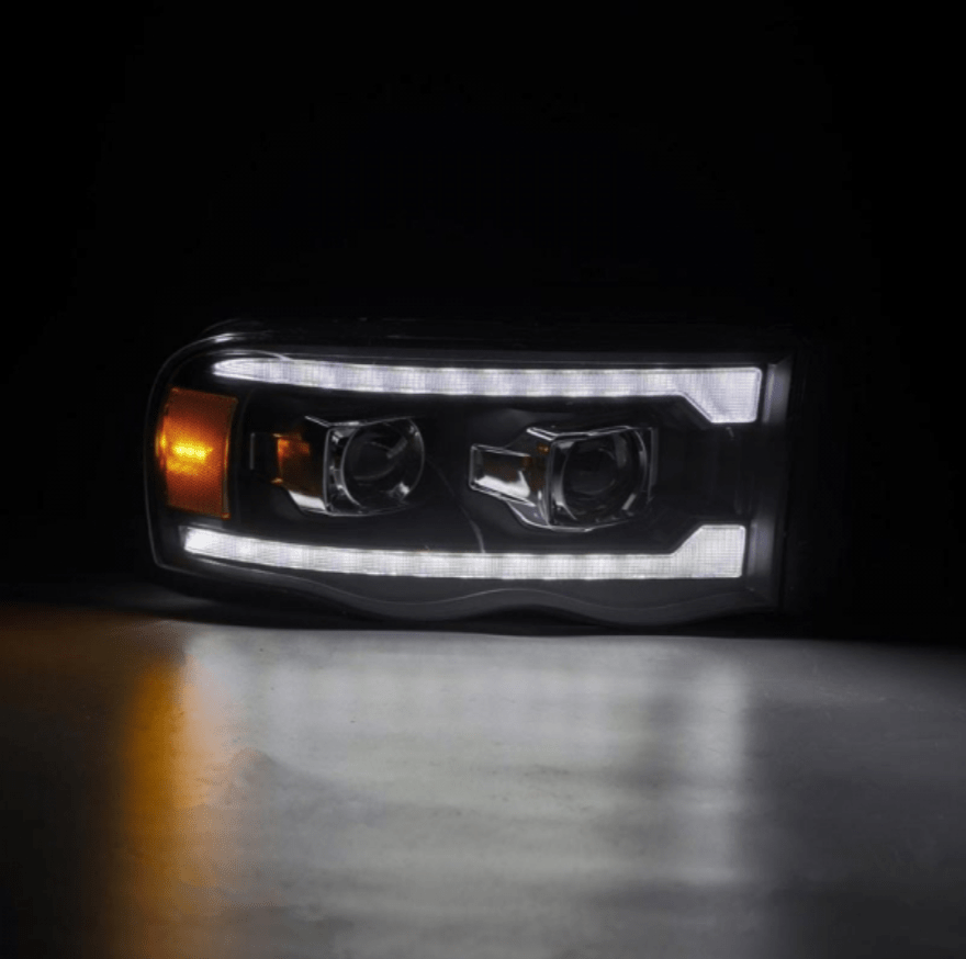 AlphaRex 880567 Luxx - Series Black LED Projector Headlights - Southern Diesel Supply