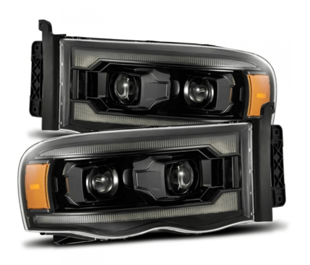 AlphaRex 880569 Luxx - Series Alpha - Black LED Projector Headlights - Southern Diesel Supply