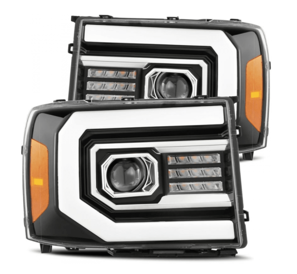 AlphaRex 880605 Pro - Series Jet Black Projector Headlights - Southern Diesel Supply