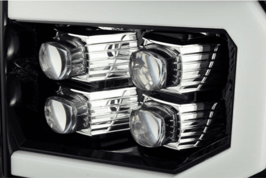 AlphaRex 880608 Nova - Series Matte Black LED Projector Headlights - Southern Diesel Supply