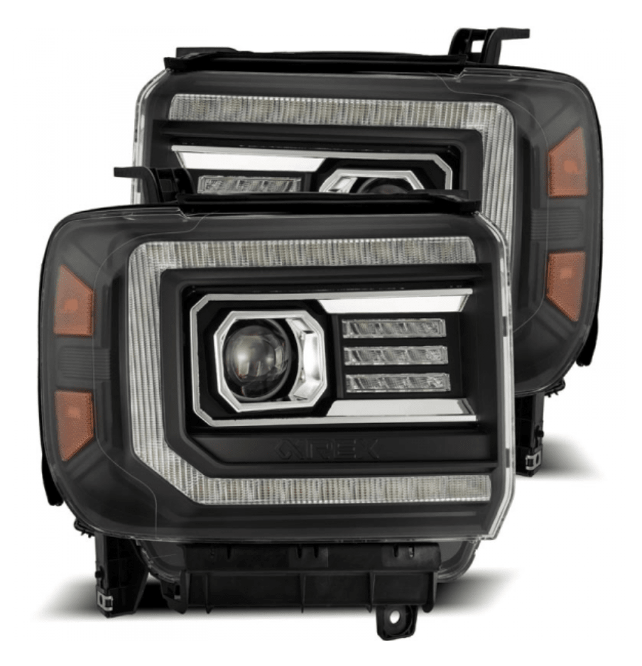 AlphaRex 880613 Pro - Series Black Projector Headlights - Southern Diesel Supply