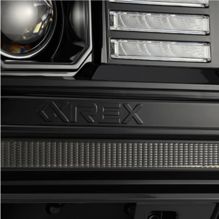 AlphaRex 880614 Luxx - Series Alpha - Black LED Projector Headlights - Southern Diesel Supply