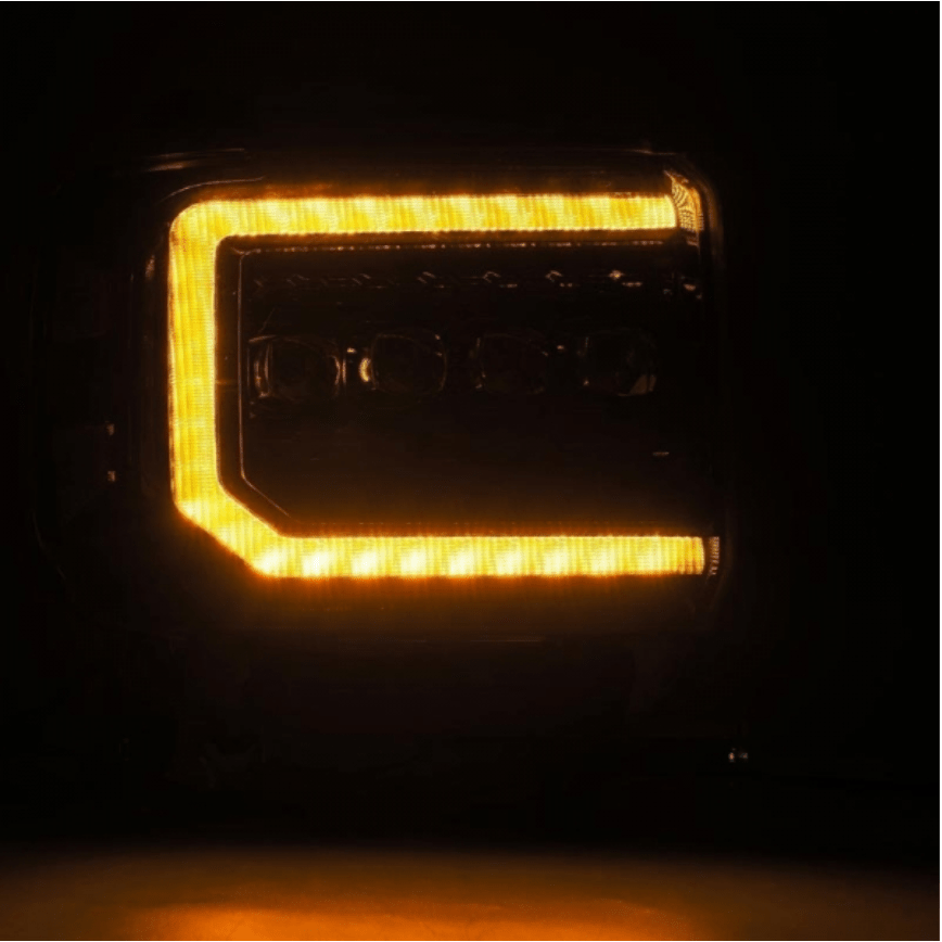 AlphaRex 880616 Nova - Series Alpha - Black LED Projector Headlights - Southern Diesel Supply