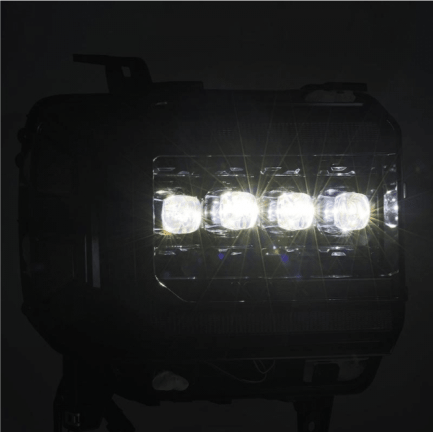 AlphaRex 880616 Nova - Series Alpha - Black LED Projector Headlights - Southern Diesel Supply