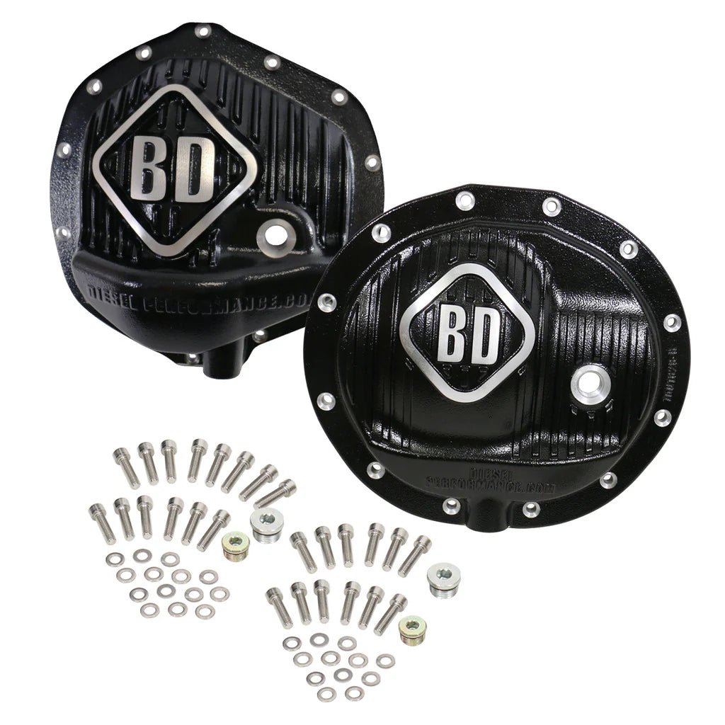 BD Diesel 1061829 Front & Rear Differential Cover Pack (2014/2013 - 2018 Cummins) - Southern Diesel Supply