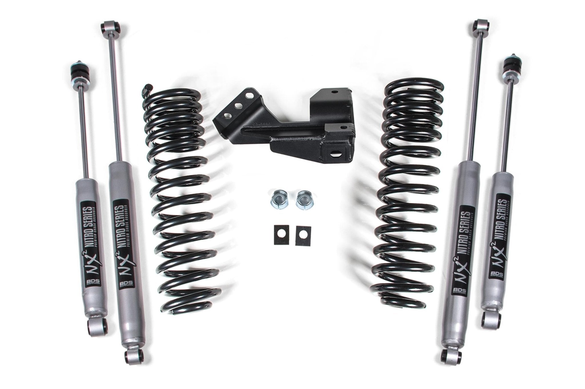 BDS Suspension 1 - 2 Inch Leveling Kit Performance Spring 1" for 17 - 19, 2" for 20 - 26 (2017 - 2026 Powerstroke 4WD) - Southern Diesel Supply