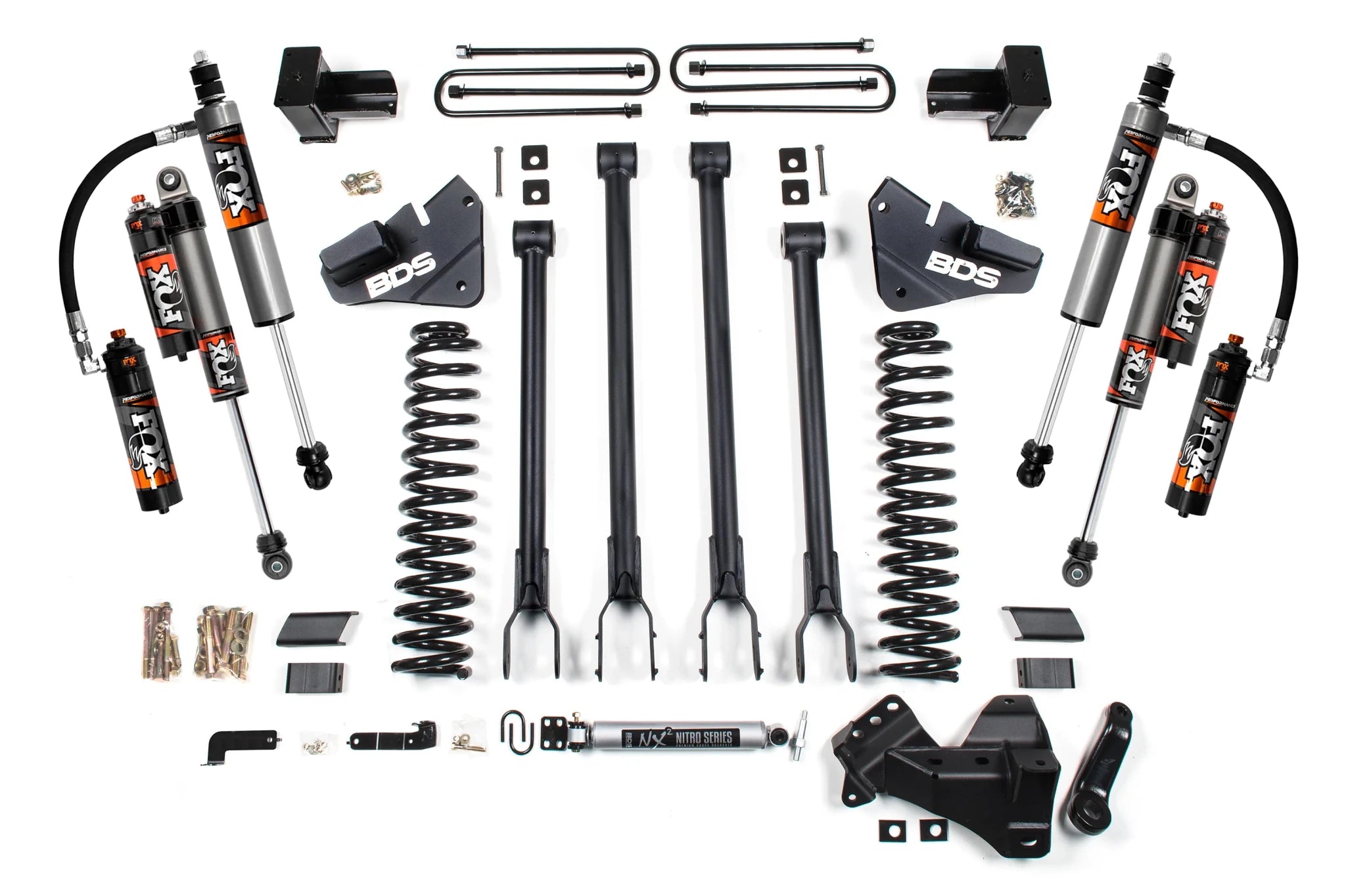 BDS Suspension 4 Inch Lift Kit 4 - Link Conversion (2017 - 2019 Powerstroke 4WD) - Southern Diesel Supply