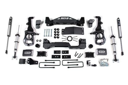 BDS Suspension 4 Inch Lift Kit FOX 2.0 Strut (2021-2026 Ford F-150 4WD, Gas)