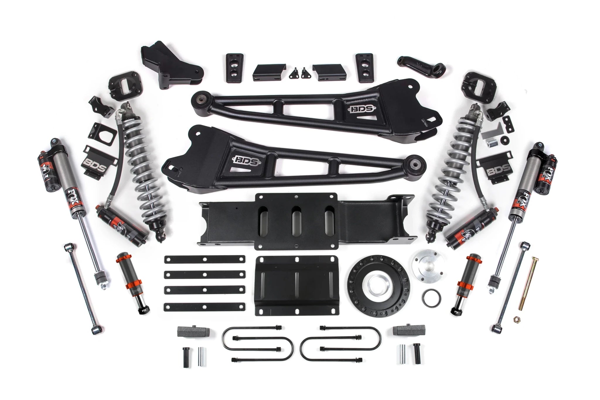 BDS Suspension 4 Inch Lift Kit FOX 2.5 Coil-Over Conversion (2013-2018 3500 6.7L Cummins 4WD) - Southern Diesel Supply