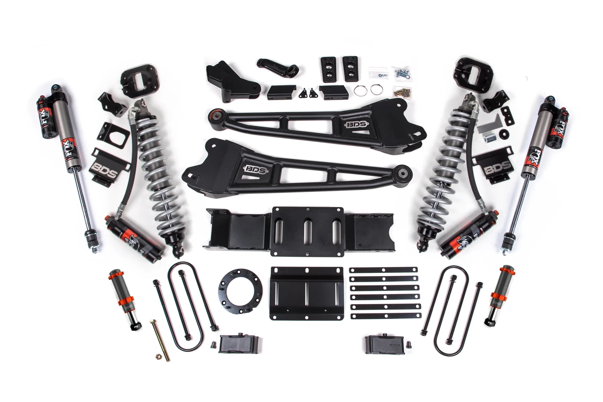 BDS Suspension 4 Inch Lift Kit FOX 2.5 Coil-Over Conversion (2019-2024 3500 6.7L Cummins 4WD) - Southern Diesel Supply