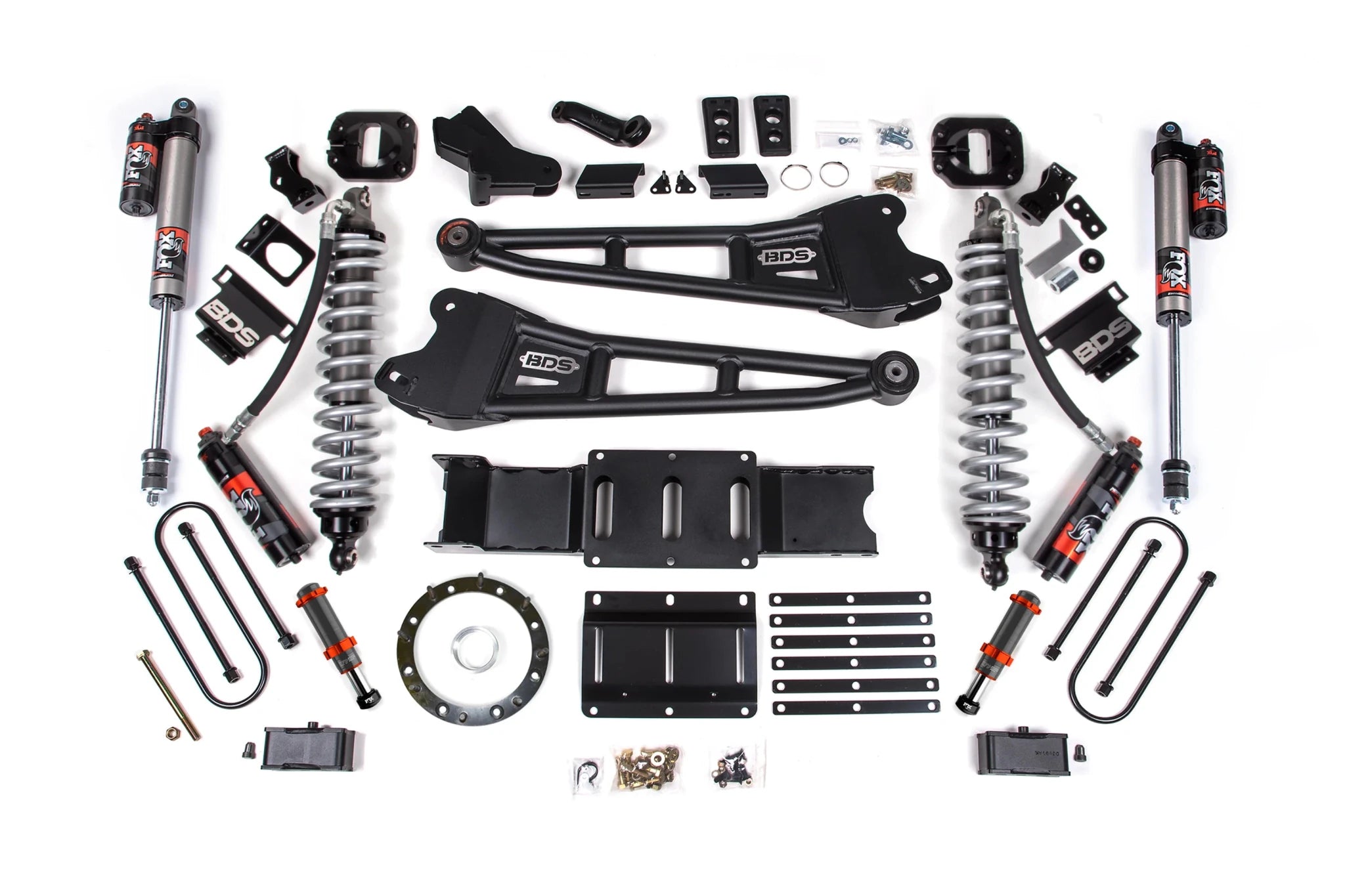 BDS Suspension 4 Inch Lift Kit FOX 2.5 Coil-Over Conversion (2019-2024 3500 6.7L Cummins 4WD) - Southern Diesel Supply