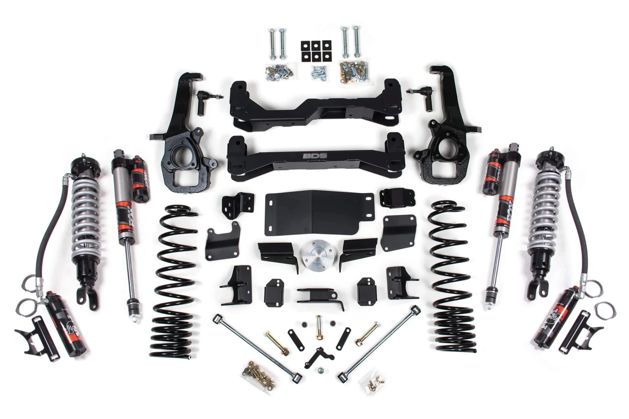BDS Suspension 4 Inch Lift Kit FOX 2.5 Performance Elite Coil - Over (2019 - 2023 3.0L Cummins 4WD) - Southern Diesel Supply