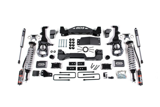 BDS Suspension 4 Inch Lift Kit FOX 2.5 Coil-Over (2021-2026 Ford F-150 4WD, Gas)