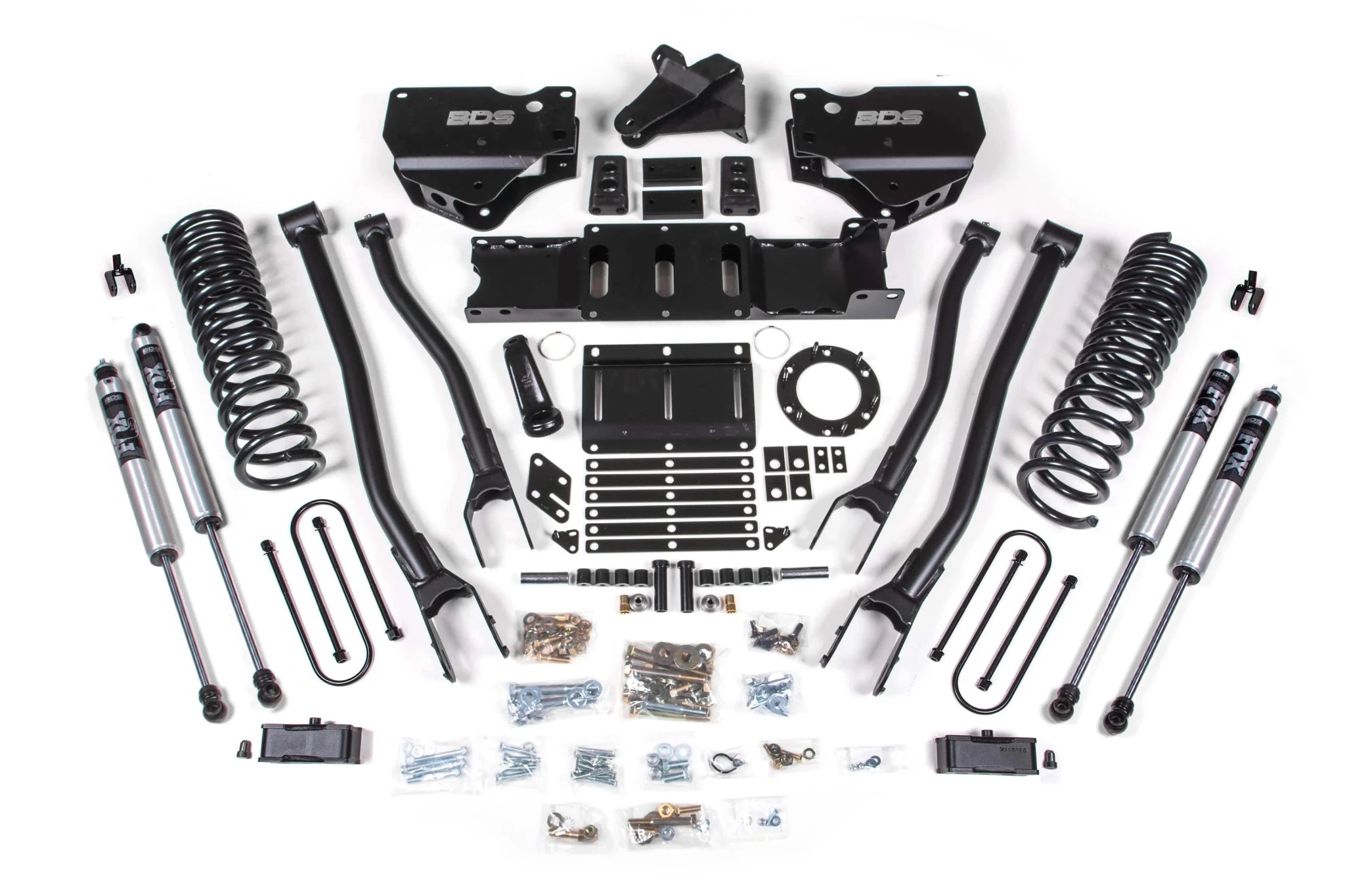 BDS Suspension 4 Inch Lift Kit w/ 4-Link (2019-2023 3500 6.7L Cummins 4WD) - Southern Diesel Supply