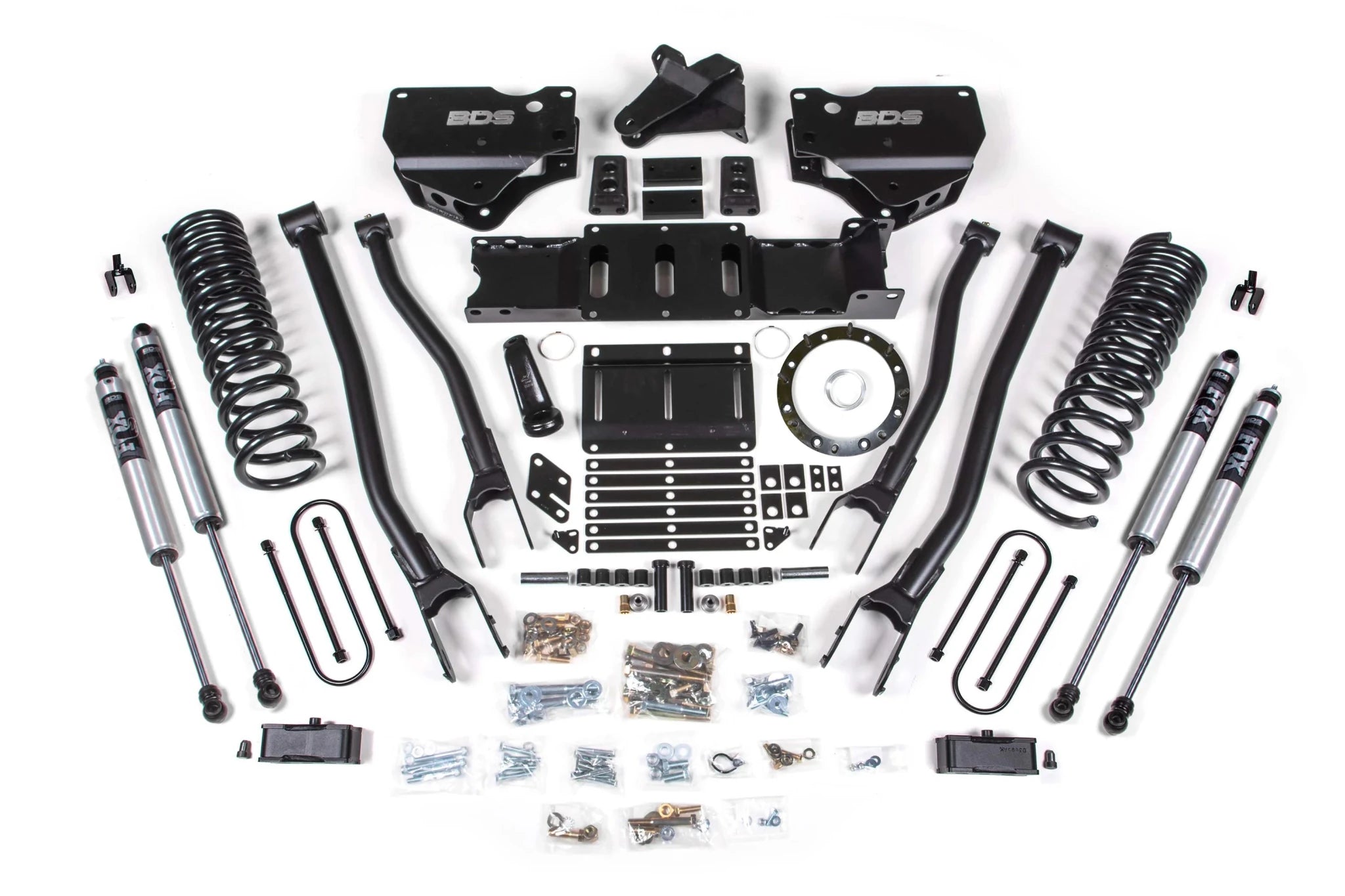 BDS Suspension 4 Inch Lift Kit w/ 4-Link (2019-2023 3500 6.7L Cummins 4WD) - Southern Diesel Supply