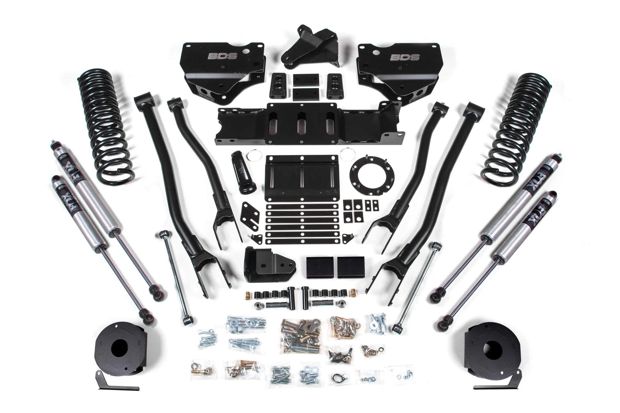 BDS Suspension 4 Inch Lift Kit w/ 4 - Link (2019 - 2024 2500 Cummins Rear Air Ride, 4WD) - Southern Diesel Supply