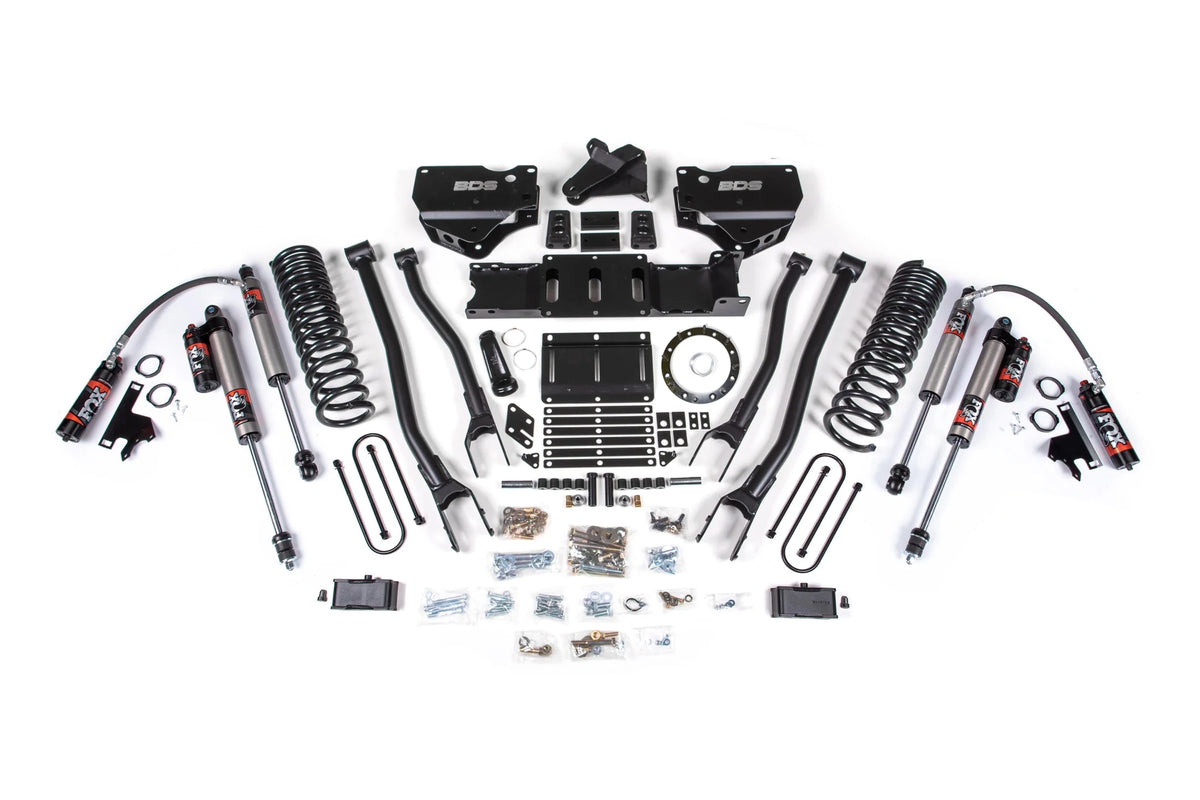 BDS Suspension 4 Inch Lift Kit w/ 4-Link (2019-2024 3500 6.7L Cummins 4WD) - Southern Diesel Supply