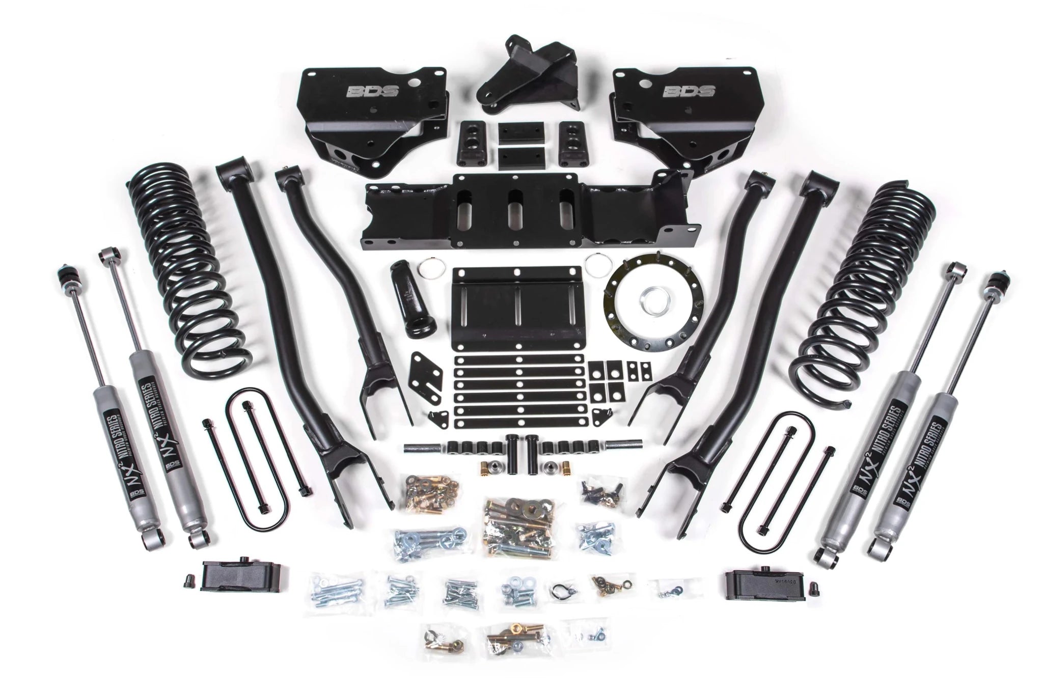 BDS Suspension 4 Inch Lift Kit w/ 4 - Link (2019 - 2024 3500 Cummins 4WD) - Southern Diesel Supply