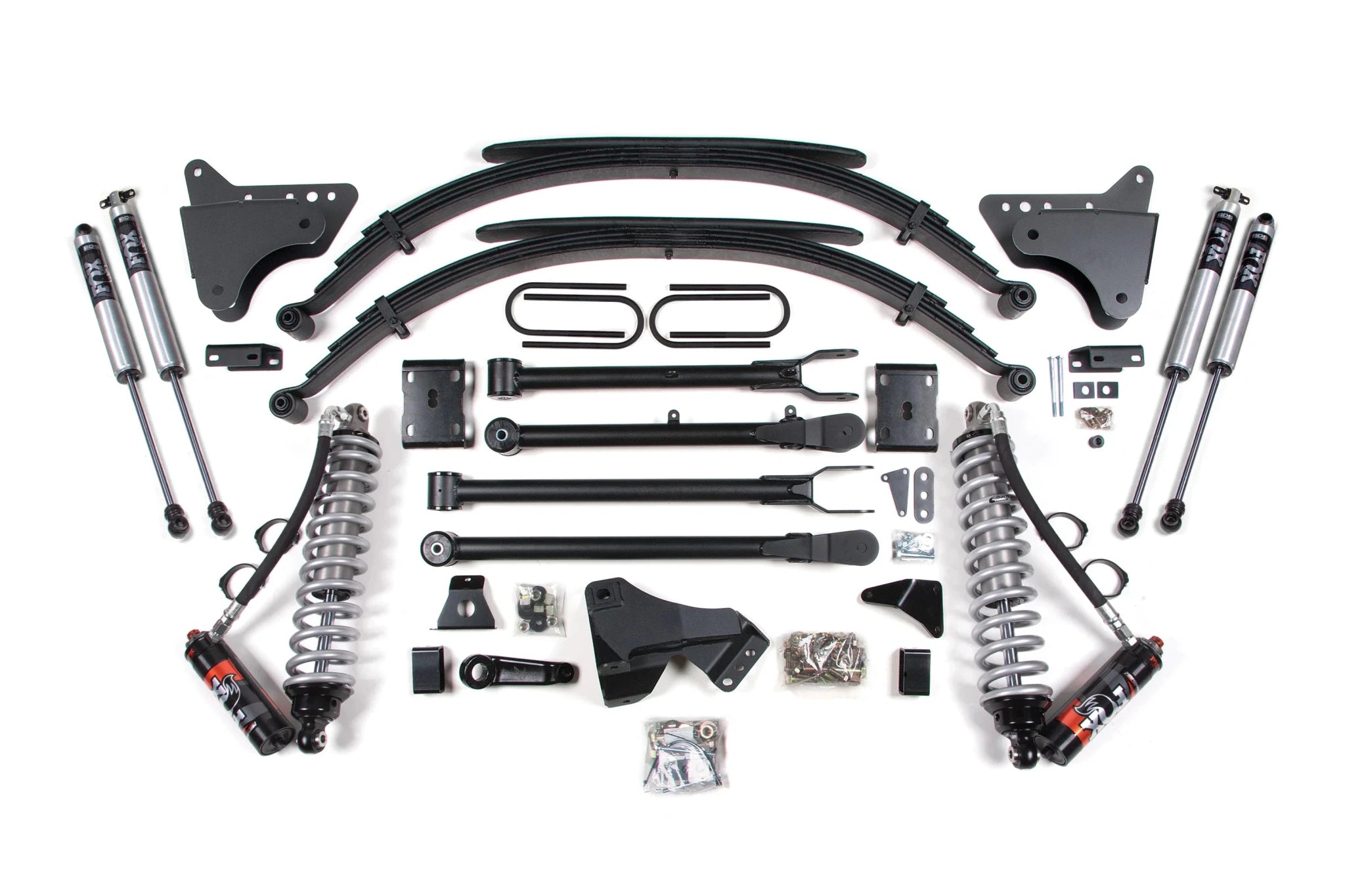 BDS Suspension 4 Inch Lift Kit w/ 4 - Link FOX 2.5 Performance Elite Coil - Over Conversion (2011 - 2016 Powerstroke) - Southern Diesel Supply