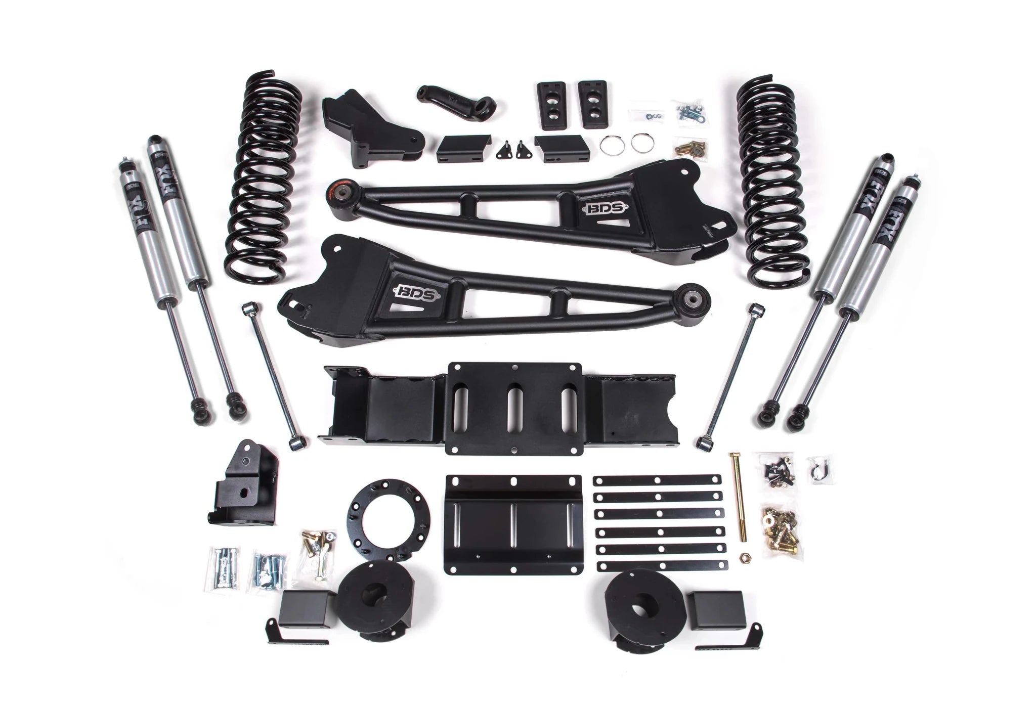 BDS Suspension 4 Inch Lift Kit w/ Radius Arm (2019 - 2024 2500 Cummins Rear Air Ride, 4WD) - Southern Diesel Supply