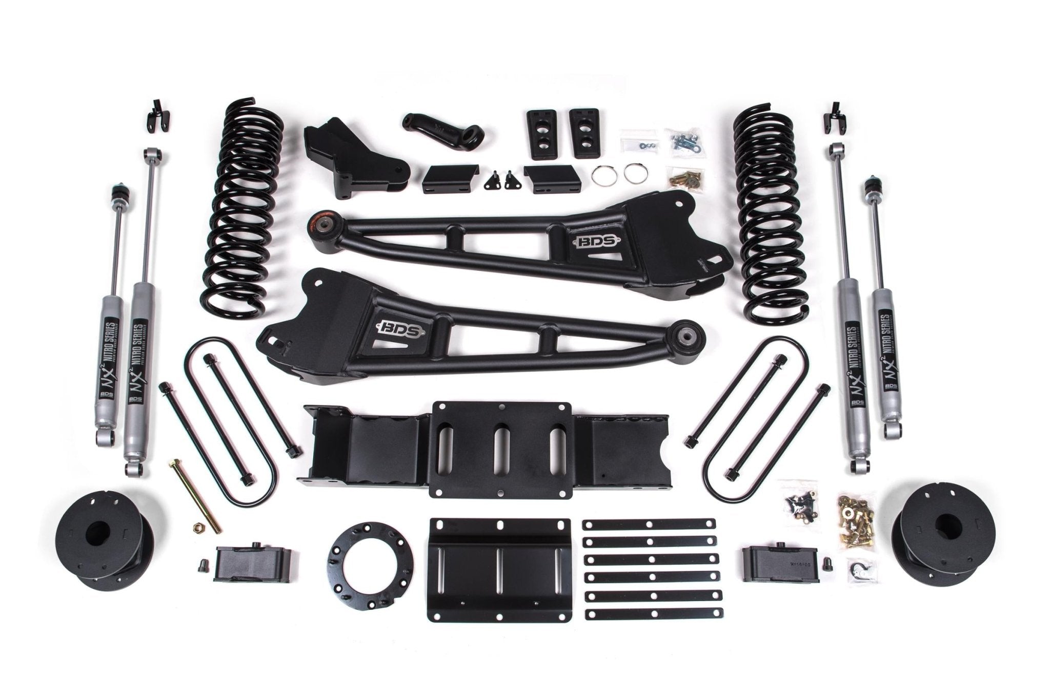 BDS Suspension 4 Inch Lift Kit w/ Radius Arm (2019 - 2024 3500 Cummins Rear Air Ride, 4WD) - Southern Diesel Supply