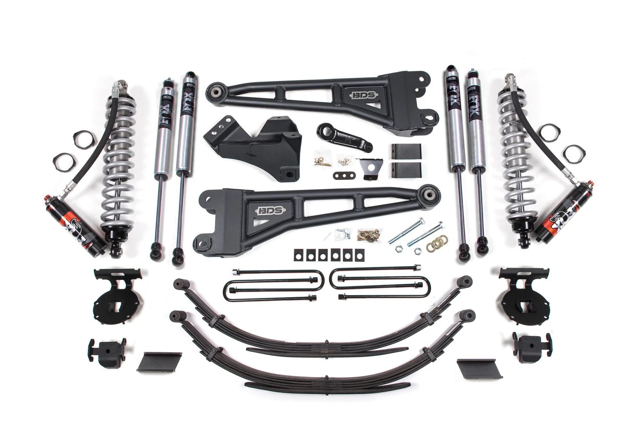 BDS Suspension 4 Inch Lift Kit w/ Radius Arm FOX 2.5 Performance Elite Coil - Over Conversion (2011 - 2016 Powerstroke 4WD) - Southern Diesel Supply