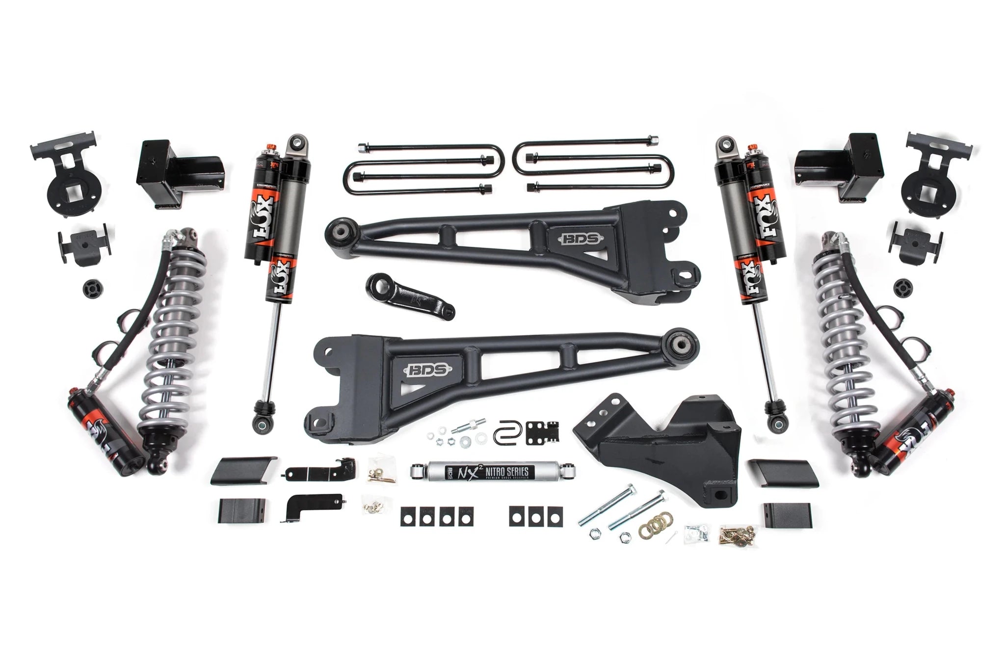 BDS Suspension 4WD 5 Inch Lift Kit w/ Radius Arm FOX 2.5 Coil - Over Conversion Performance Elite (2023 - 2024 Powerstroke) - Southern Diesel Supply
