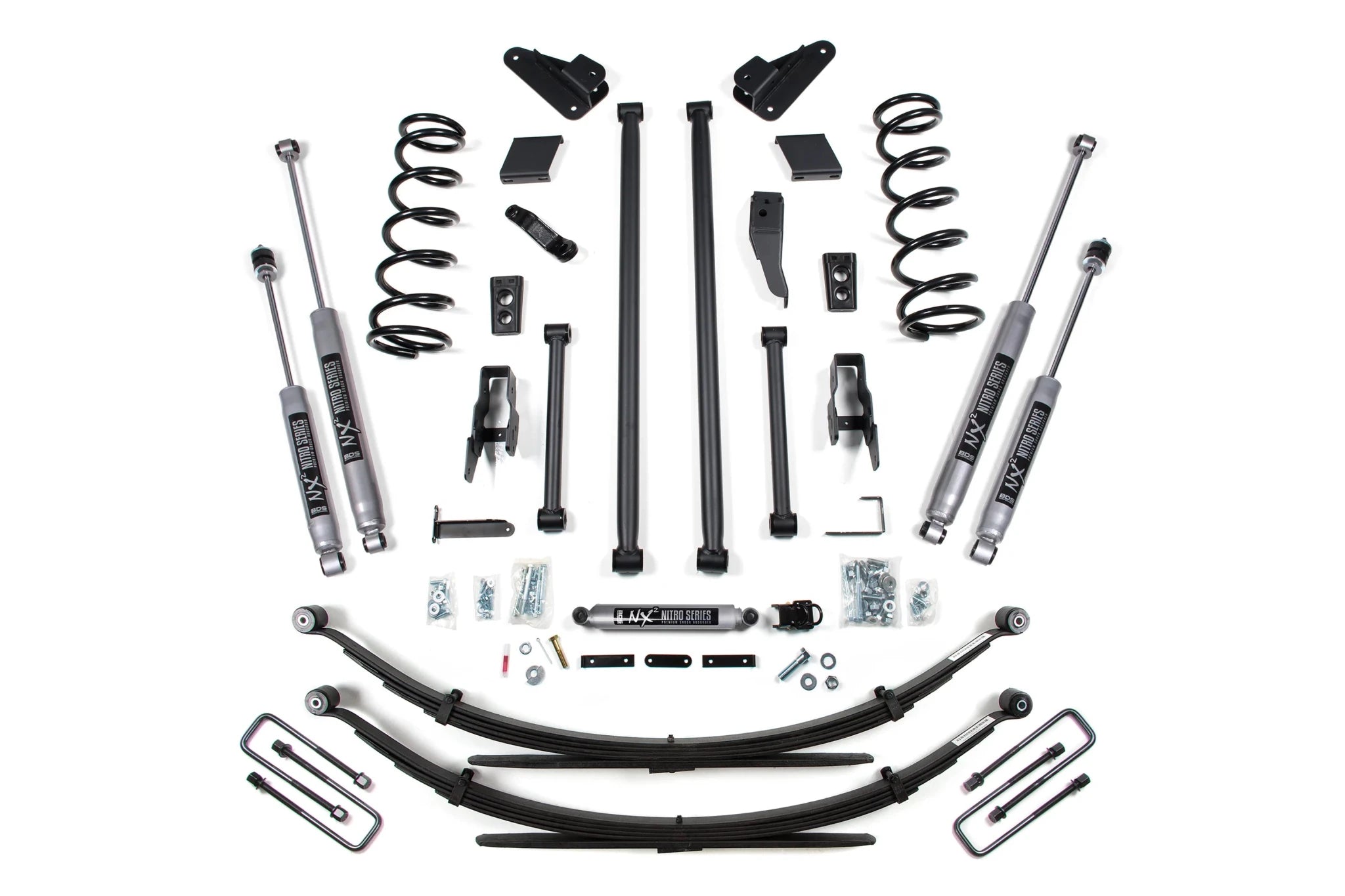 BDS Suspension 5 Inch Lift Kit Long Arm Conversion (2000 - 2002 Cummins WD) - Southern Diesel Supply